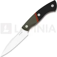 Kizer Cutlery Hissbite 1109A2, Satin AEB-L, Black/OD Green/Red G10, faca fixa, Boris Bairov design