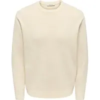 Only & Sons Pullover 'ONSTING' branco lã