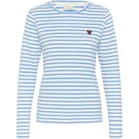 Kaffe Camisa 'Liddy' azure / branco