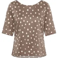 Inwear Blusa castanho / branco