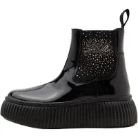 Karl Lagerfeld Botas chelsea preto / prata