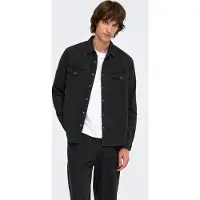 Only & Sons Camisa 'ONSRAY' preto denim