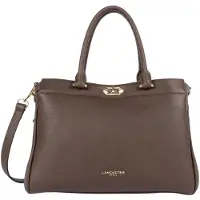 LANCASTER PARIS Malas de tiracolo 'Lancaster Sac cabas main Avec fermoir Mademoiselle ROMY Marron' castanho