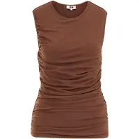 We fashion Top castanho ferrugento