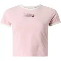 New Balance Camisa cyclam / rosé / branco