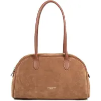 LANCASTER PARIS Mala de ombro 'Lancaster Sac cabas épaule Zippé Suède Camel' castanho