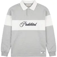 Prohibited Sweatshirt 'Back In The Days' acinzentado / preto / branco