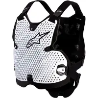 Alpinestars Ação Biónica V2 peitoral Branco/Preto XL/2XL