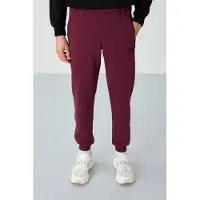 Tommy Life Calças de desporto 'Jogginghose' borgonha