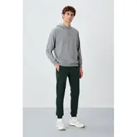 Tommy Life Calças de desporto 'Jogginghose' verde escuro