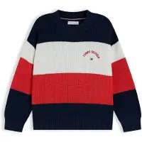 Tommy Hilfiger Pullover navy / vermelho fogo / branco
