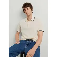 Pepe Jeans para homem. PM5400201 Polo Muller branco quebrado (L), Casual, Algodão, Manga curta