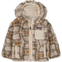 Patagonia - Para menores de 6 anos - Baby Retro-X Hoody Natural w/Sunlit Pink para criança - Tamanho criança 18 meses - Rosa
