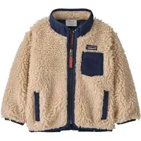 Patagonia - Para menores de 6 anos - Baby Retro-X Jkt Dark Natural w/New Navy para criança - Tamanho criança 18 meses