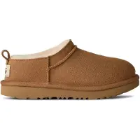 Ugg unisex para criança. 1174410K Botins Classic Micro Leather castanhos (36), Couro, Marrom, Plano, Nenhum, Casual, Homewear, moda infantil
