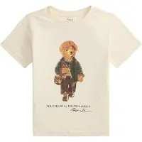Ralph Lauren para menino. 322B27298002 T-shirt de algodão com o Polo Bear bege (4años= 109/116cm), Casual, Manga curta, moda infantil