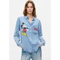 Desigual Blusa 'Mickey Disney' azul ganga / mostarda / vermelho / preto