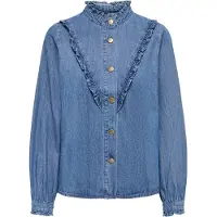 ONLY Blusa 'ONLELLIE' azul ganga