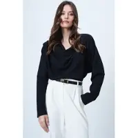 Trend Alaçatı Stili Blusa preto