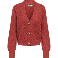 ONLY Casaco de malha 'ONLCarol' vermelho ferrugem