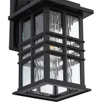 LINDBY Candeeiro de parede exterior Eliosa, preto, 30 cm, E27, lanterna