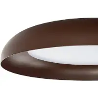 LINDBY Candeeiro de teto LED Florie, castanha, metal, Ø 40 cm