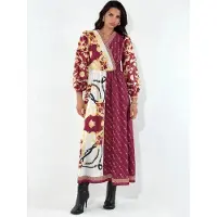 MSN Collection Vestido 'Maxi' mistura de cores