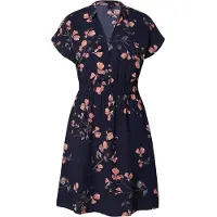 Vero Moda Vestidos camiseiros 'VMNEWHALLIE' navy / castanho / amarelo claro / alperce