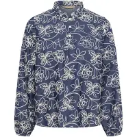 Culture Blusa 'Nikola' azul / branco