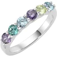 Giorgio Martello Milano Anel turquesa / azul real / verde claro / prata