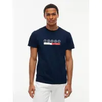 Tommy Hilfiger Camisa 'DNA PLAY' navy / vermelho / branco