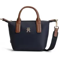 Tommy Hilfiger Malas de tiracolo 'POPETTE' azul escuro / castanho