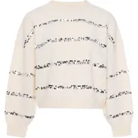 Faina Pullover 'Festive' prata / offwhite
