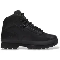 Timberland para mulher. TB0A5TR6W021 Botas de pele Euro Hiker preto (37 W), Couro, Plano, Cordão, Ao ar livre
