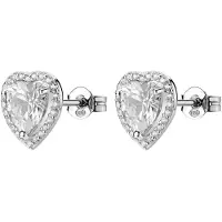 Brosway Orecchini A Cuore In Argento Fancy Infinite White Fiw165 — Orecchini