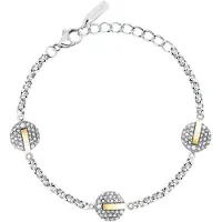 Trussardi Bracciale Acciaio Bicolore T-Round — Bracciale