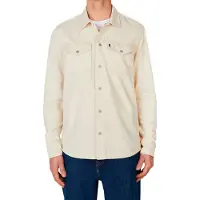Pepe Jeans para homem. PM308584TC4 Camisa overshit regular branca ecru (XL), Branco, Casual, Algodão, Manga comprida
