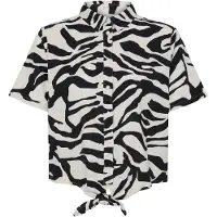 Ichi Blusa ' LINNO ' ecru / preto