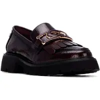 Carmela para mulher. 16269804-BURDEOS Sapatos de couro 162698 borgonha (40), 1 a 3cm, Nenhum, Casual, Clássico, Charão