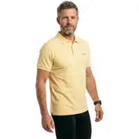 Hackett London para homem. HM5600146 Polo com corte de praia em amarelo clássico (XL), Casual, Algodão, Manga curta