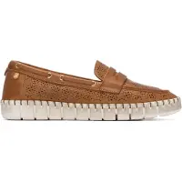 Carmela para mulher. 16321203-CAMEL Mocassins de couro 163212 castanho (36), Marrom, Plano, Nenhum, Casual