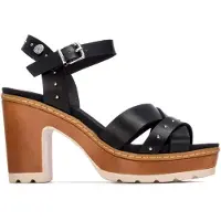 Refresh para mulher. 17520704-NEGRO Sandálias 175207 preto (37), Plano, Fivela, Casual
