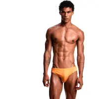 Emporio Armani para homem. EM000573_AF20424 Fato de banho laranja estilo Slip (XL), Beachwear, Poliamida