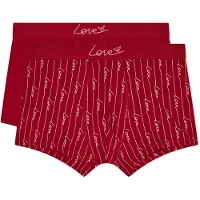Emporio Armani para homem. EM001014_AF19049 Conjunto 2 Boxers Corte vermelho (M), Homewear, Algodão, Borgonha