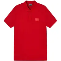 EA7 para homem. 7M001360_AF13862 Polo Lux Identity vermelho (M), Casual, Linho, Manga curta