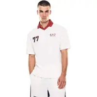 EA7 para homem. 7M001416_AF13537 Polo Graphic Series branco (S), Casual, Esportivo, Poliéster, Manga curta