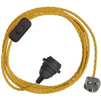 Creative Cables Porta-lâmpada Com Cabo Snakebis Twisted Shade Ready E27