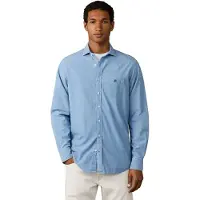 Hackett London para homem. HM3010769 Camisa azul de chambray (XL), Casual, Algodão, Clássico, Manga comprida