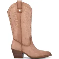 Xti para mulher. 14610202-BEIGE Botas 146102 bege (39), 5 a 8cm, Zíper, Casual
