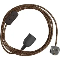 Creative Cables Porta-lâmpada Com Cabo Snakebis Shade Ready E27